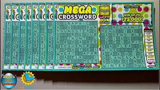 8 MEGA CROSSWORD SCRATCH OFFS TO PLAY😄 75K PRIZE TICKETS💰 [upl. by Myrtle323]