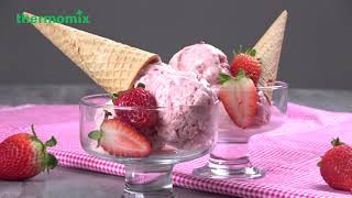 Thermomix® Malaysia Strawberry Icecream recipe [upl. by Justis258]