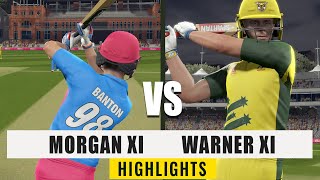 Cricket 19 Morgan XI VS Warner XI  The T10 Common Wealth Series Match 2 [upl. by Enahpets]