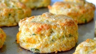 Cheddar Scallion Biscuits Recipe [upl. by Ade]