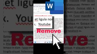 How to Remove Red Underline in MS Word Easy Fix shorts msword tricks asmr [upl. by Dermot]