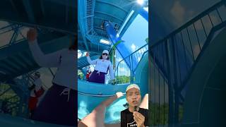 perosotan paling tinggi di dunia waterpark waterslide summer vacation slide funny [upl. by Llekim]