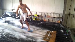 Home made flowrider in use [upl. by Enahs]