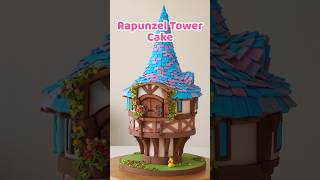 Tangled Rapunzel Tower Cake birthdaycakeideas fondantcake tangled princesscake kidscake [upl. by Ibby]