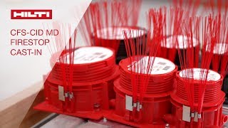 INTRODUCING the Hilti CFSCID MD firestop castin device for metal deck [upl. by Siloum9]