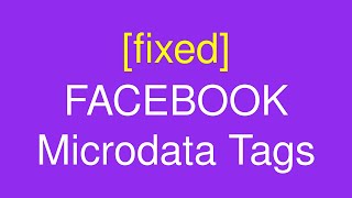 FIXED Facebook Microdata Tags for Shopify Products [upl. by Aziul]