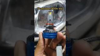 Dualvision 300w ledcar automobile shorts leddualvisioncarledlights [upl. by Anaihsat36]