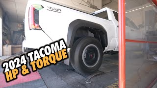 2024 Toyota Tacoma on the Dyno VS 3rd gen Tacoma on the Dyno [upl. by Nirat412]