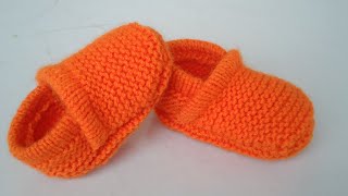 woolen baby socks knitting design in Hindibaby booties knitting tutorial shoes knitting design [upl. by Apfelstadt467]