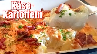 einfache und köstliche Käsekartoffeln [upl. by Naillimixam]