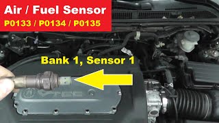 How To Test and Replace An Air Fuel Sensor P0133 P0134 P0135  Bank 1 Sensor 1 [upl. by Neehahs857]