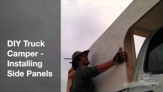 DIY Truck Camper  Attaching Plywood Walls By Yourself [upl. by Yremrej]