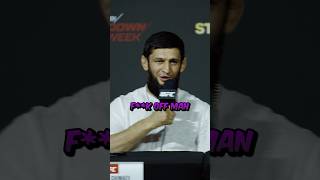 🤬🤣 KHAMZAT CHIMAEV GOES OFF ON REPORTER AT UFC 308 PRESS CONFERENCE [upl. by Apoor]