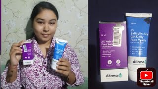 How to use derma co 1 salicylic acid face wash  2 kojic acid serum [upl. by Rubin]