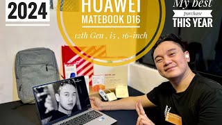 HUAWEI MATEBOOK D16 202324  SLEEK amp Stylish yet Affordable Laptop  UNBOXING huaweimatebookd15 [upl. by Jaehne]