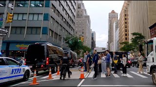 Tuesday September 24th 2024 Joe Biden in town UN General Assembly  Midtown East Traffic [upl. by Lauri470]