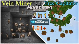 Vein Miner And Tree Capitator Addon For MCPE amp MCBE 121 Mediafire [upl. by Aserahs]