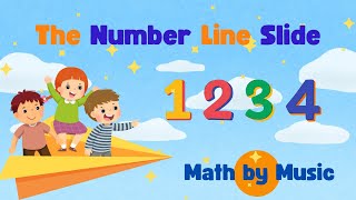 Have Fun Learning Math Using The Number Line Slide Math by Music [upl. by Azil252]