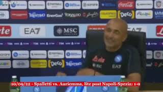 100922  Spalletti vs Auriemma lite post NapoliSpezia 10 [upl. by Sally679]