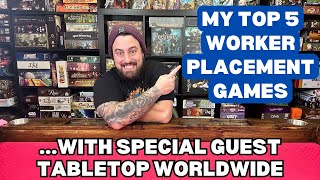 Top 5 Worker Placement Games with Special Guest Jerry from Tabletop Worldwide [upl. by Oliva794]