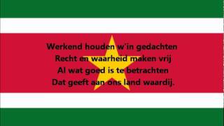 Hymne national de la Suriname [upl. by Rupert828]