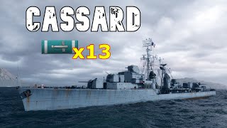 World of WarShips Cassard  7 Kills 218K Damage [upl. by Esilram862]