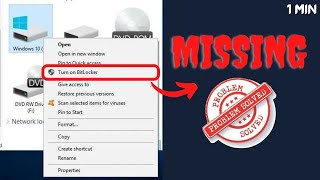 how to fix BitLocker missing from control panel windows 11 10 Tech4badshah bitlocker problemm [upl. by Nylla]