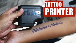 This is a pain free temporary Tattoo Printer  Prinker Tattoo Printer [upl. by Thacher324]