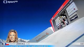 Ester Ledecká  1místo sjezd Crans Montana  2022 [upl. by Mikiso444]