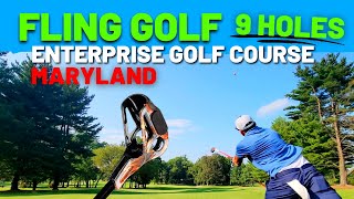 Fling Golf 9 Holes  Commentary at Enterprise Golf Course [upl. by Auot]