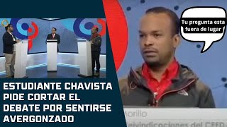 Estudiante Chavista SIN ARGUMENTOSSocialismo ENGAÑO IDEOLÓGICO [upl. by Yemiaj723]