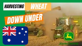 How Farmers in Western Australia Harvest Wheat with a John Deere 9750 STS combine [upl. by Awra]