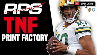 TNF PRINT FACTORY  NFL WEEK 4 2023  DRAFTKINGS DFS PICKS AND STRATEGY [upl. by Ledba33]