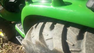 🤠 how to remove the backhoe on a 2018 John Deere 3038e [upl. by Notlit]