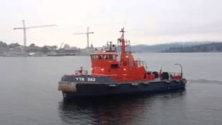 Royal Canadian Navy RCN HMCS Firebrand Fire Class Tug CFB E [upl. by Einahets]