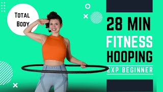 Hula Hoop Dance Workout 28 Minute Experienced Beginner workout  Building strength and stamina [upl. by Hallerson]