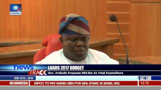 Lagos 2017 Budget Ambode Proposes N813bn As total Expenditure [upl. by Jeffrey]