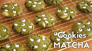 Cookies au Matcha  Recette Halloween 🎃 [upl. by Kato644]