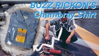 Buzz Ricksons  Blue Chambray Work Shirt review [upl. by Hallvard]