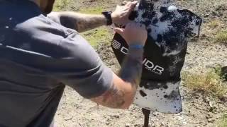 Testing DFNDR Level IIIA Handgun Armor with varies 9mm rounds [upl. by Jabe]