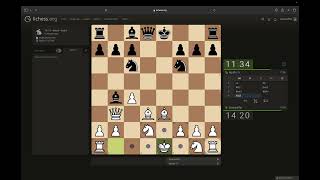 Chess Game 309  Englund Gambit Declined Reversed French [upl. by Ilana]