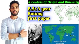 Centres of Origin and Diversity of crop plants BSc 3 year Botany first paper  Domestication [upl. by Okim]