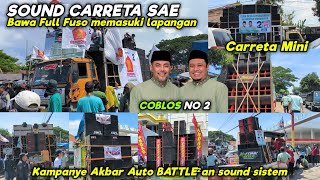 ADU GENGSI SOUND SISTEM  Puluhan Sound System dan CARRETA berderetan di Kampanye Akbar 02 [upl. by Nylirrehs]