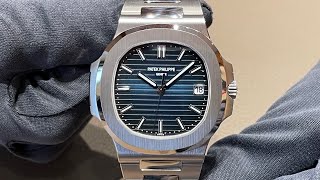 NEW NAUTILUS 58111G PATEK PHILIPPE  Nautilus 41mm Whitegold 58111G001 百达翡丽 鹦鹉螺 白金 [upl. by Uot144]