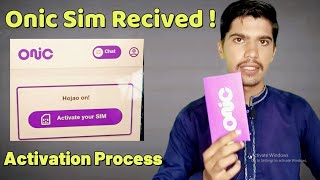 How to Activate Onic Sim Using Onic Mobile App  Onic Sim Activation Process  Onic Sim [upl. by Airyt]