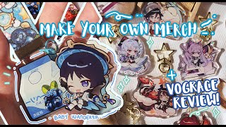 Make Your Own Acrylic Charms  VOGRACE REVIEW MAKING PROCESS amp MERCH TIPS [upl. by Ramedlav8]