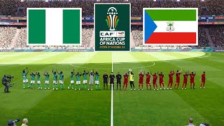 Nigeria vs Equatorial Guinea ● Africa Cup of Nations 2023  14 January 2024 Gameplay [upl. by Tarryn593]