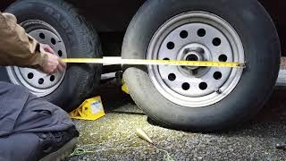 How To Align Your Trailer Axles with Lippert Correct Track [upl. by Hgeilyak]