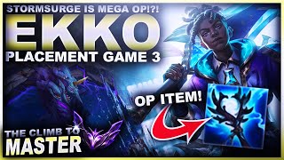 STORMSURGE IS MEGA OP EKKO TIME  League of Legends [upl. by Anairo922]