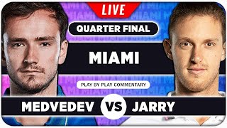 MEDVEDEV vs JARRY • ATP Miami Open 2024 QF • LIVE Tennis PlaybyPlay Stream [upl. by Cleopatre701]